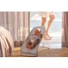 Lehátko Babybjorn Balance Soft Silver white mesh svetlá konštrukcia