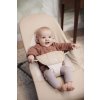 Lehátko Babybjorn Balance Soft cotton Khaki/Beige , tmavo šedá konštruckia