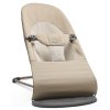 Lehátko Babybjorn Balance Soft cotton Khaki/Beige , tmavo šedá konštruckia