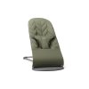 Babybjorn lehátko BLISS  Dark green Woven Petal , tm.šedá konštrukcia