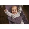 Babybjorn lehátko BLISS Dark purple cotton, tmavo šedá konštrukcia