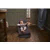 Babybjorn lehátko BLISS Dark purple cotton, tmavo šedá konštrukcia