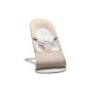 Babybjorn lehátko Balance SOFT Woven Beige/ grey Jersey, svetlá konštrukcia