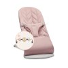 BABYBJORN Lehátko BabyBjörn Bouncer Bliss Dusty Pink Petal Woven s hračkou Googly Eyes Pastel