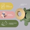 ZOPA Silikónové drevené hryzátko Turtle, Forest Green