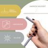 ZOPA Silikonové brčko 4ks, Dove Grey