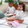INGENUITY Hračka senzorická na C krúžku Crinklet™ mýval Deni 0m+