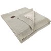 EKO Deka pletená s podšívkou (Varianta  Beige 100x80 cm)