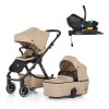 PETITE&MARS Kočík kombinovaný ICON 2v (Varianta 1 Dove Grey LITE AIR + Core Pro i-Size Black Grey + Báza)