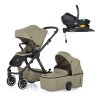 PETITE&MARS Kočík kombinovaný ICON 2v (Varianta 1 Dove Grey LITE AIR + Core Pro i-Size Black Grey + Báza)