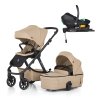 PETITE&MARS Kočík kombinovaný ICON 2v (Varianta 1 Dove Grey LITE RWS + Core Pro i-Size Black Grey + Báza)