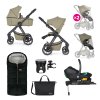 PETITE&MARS Kočík kombinovaný ICON 2v (Varianta 1 Dove Grey XXL RWS + Core Pro i-Size Black Grey + Báza)