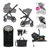 PETITE&MARS Kočík kombinovaný ICON 2v (Varianta 1 Dove Grey XXL RWS + Core Pro i-Size Black Grey + Báza)