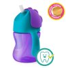 Philips AVENT Hrnček 200 ml Bendy s ohybnou slamkou (Varianta  dievča+darček PETITE&MARS Miska 6m+)