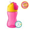 Philips AVENT Hrnček 300 ml Bendy s ohybnou slamkou (Varianta  dievča+darček PETITE&MARS Miska 6m+)