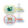 Philips AVENT Cumlík Ultra air (Varianta  fialová/žltá 0-6m obrázok dievča 2ks)