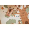 PlayandGo EEVAA treehouse puzzlemat child sitting on the mat with basket moon stars and elf