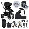 EASYWALKER Set XXL Kočík Jimmey Air (Varianta  Pepper Black + KIDDY Evoluna i-size 2)