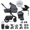 EASYWALKER Set XXL Harvey5 Air Premium Mineral Grey + KIDDY Evoluna i-size (Varianta  2 + základňa)
