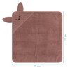 19861 1033 42 kaputzenbadetuch 75x75cm tierform hase rosa 06