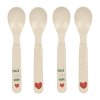 LÄSSIG BABIES LÄSSIG Spoon Set PP/Cellulose (Varianta Happy Rascals 2025 heart lavender)