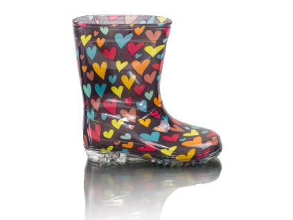 Pidilidi PL0088 Holínky barevné srdíčka