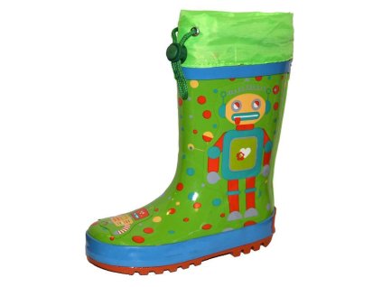 Pidilidi PL0053-19 Holínky zelená robot