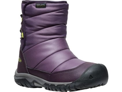 Keen dětské zimní boty PUFFRIEDER WP CHILDREN švestková