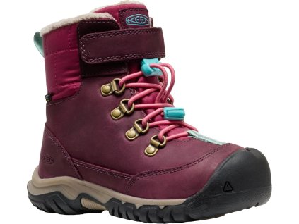 Keen dětské zimní boty KANIBOU WP CHILDREN Fig - pink lemonade
