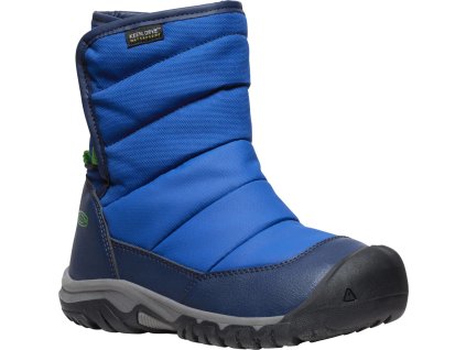 Keen dětské zimní boty PUFFRIEDER WP CHILDREN modrá