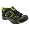 Keen dětské sandály NEWPORT H2 Black/Lime Green