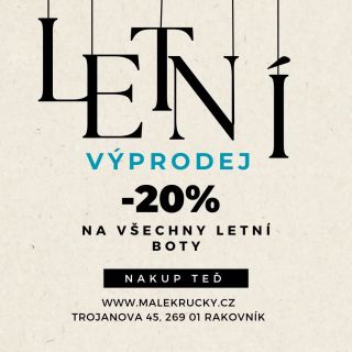 Ahoj všichni! 🌞 Mám pro vás skvělou zprávu! Právě jsme zahájili obrovský VÝPRODEJ letních bot. Takže nastává ten správný...