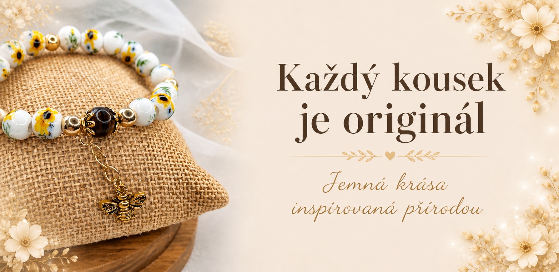 Náramek s včelkou