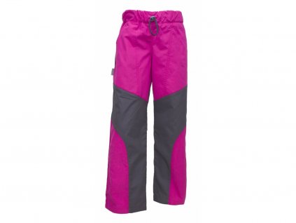 Fantom kalhoty bavlněné letní dvoubarevné - šedo-růžové  šedo růžové