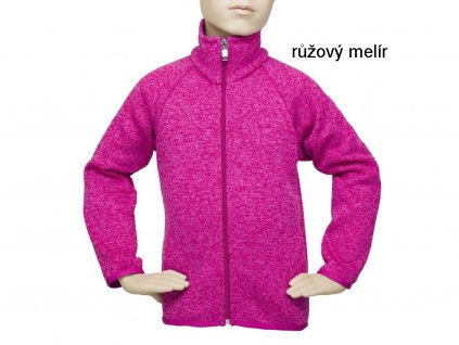 Svetr melírovaný Fantom - růžový melír