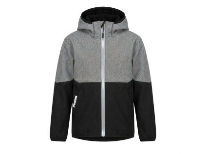fantom chlapecka bunda softshell cerno sedy melir