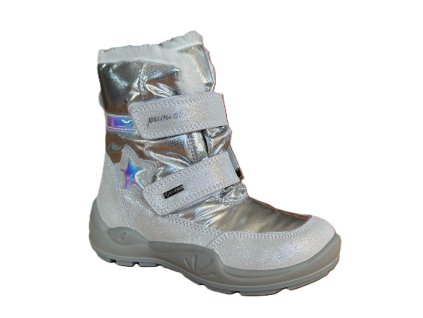 divci zimni boty goretex primigi 8881544 stribrna a