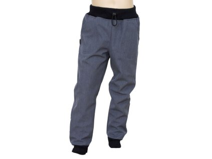 kalhoty softshell s prodlouzenym sedem sedy melir Fantom