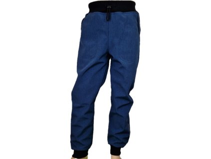 kalhoty softshell s prodlouzenym sedem modry melir Fantom