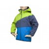 Softshellová bunda Fantom - trojbarevná  tyrkysovo-šedo-limetková