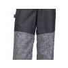 Kalhoty s kostkou se zátěrem a podšívkou Fantom  černé - šedohnědá kostka