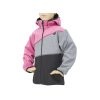 Softshellová bunda Fantom - trojbarevná  černo - šedý melír - růžový melír