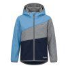 detska softshell bunda Fantom trojbarevna modro sedy melir tyrkysova