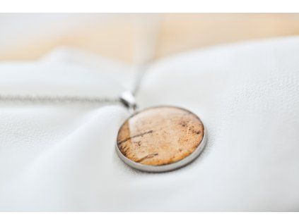 Náhrdelník s březovou kůrou