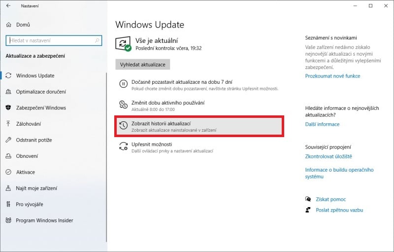 Jak vyřešit případný problémy s Windows Update?