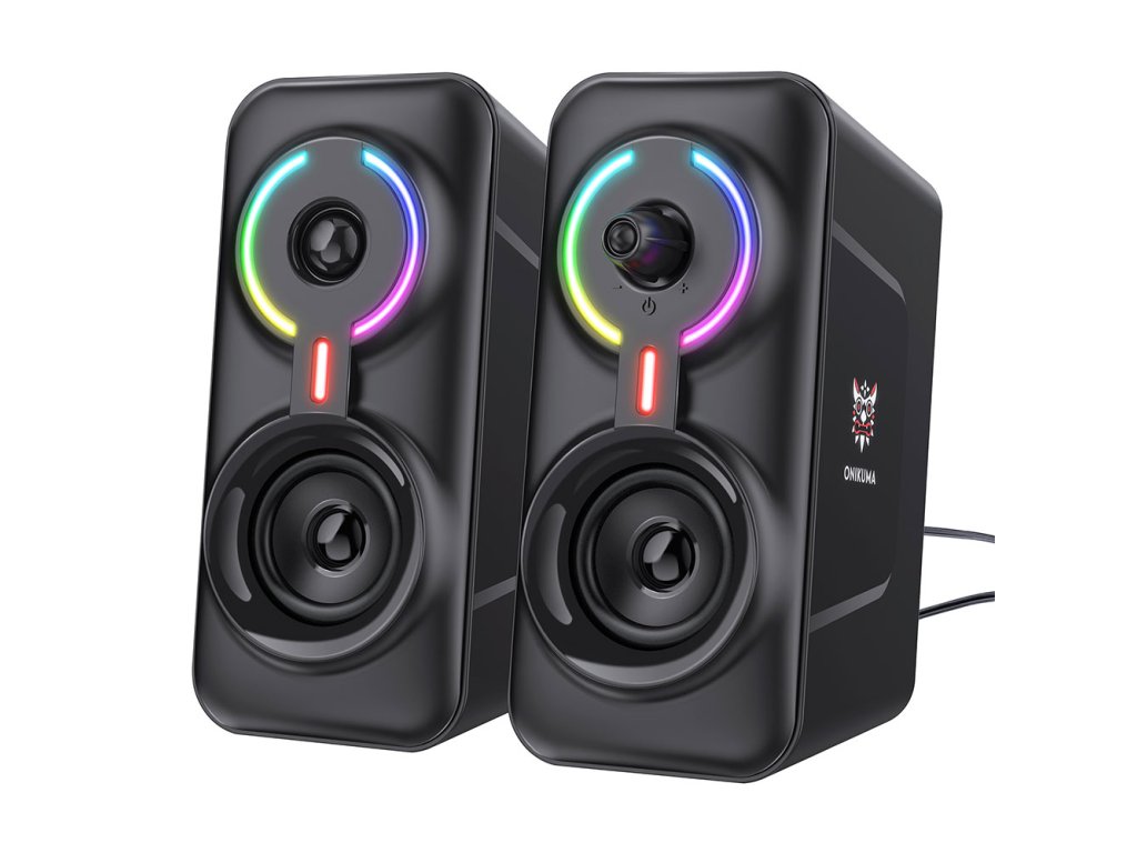 DeTech Onikuma L6 USB Reproduktory, 2x5W - černá