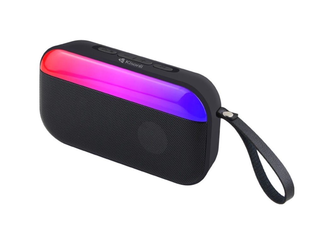 Kisonli S19 Bluetooth Reproduktor, FM - Černá