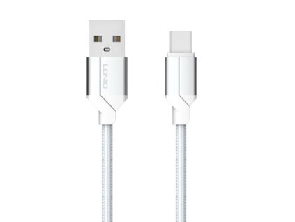 LDNIO datový kabel USB-C - 1m - bílý