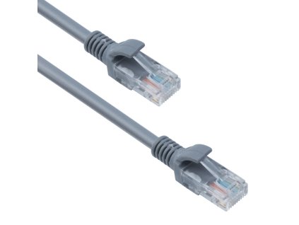 Síťový kabel DeTech LAN, CAT 5 24AWG - 15m dlouhý