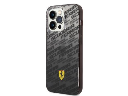 Ferrari Gradient Allover Zadní Kryt pro iPhone 14 Pro Black